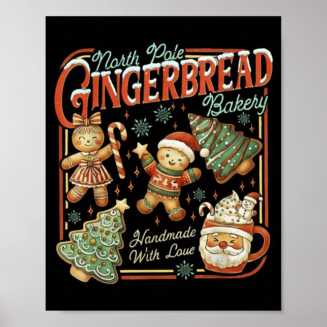 North Le Gingerbread Bakery Christmas  Poster (Front)