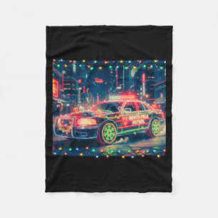 North Le Patrol Christmas Car Tee Fleece Blanket