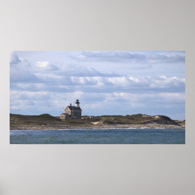 North Light Lighthouse Block Island Poster (Front)
