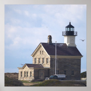 North Light Lighthouse Rhode Island Poster