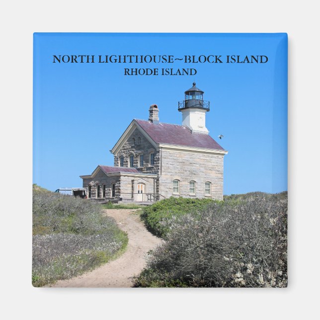 North Lighthouse, Block Island RI Magnet (Front)