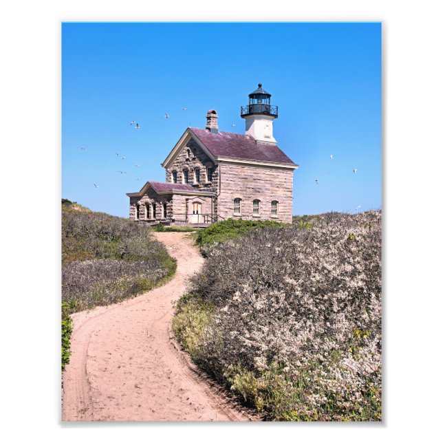 North Lighthouse, Block Island RI Photo Print (Front)