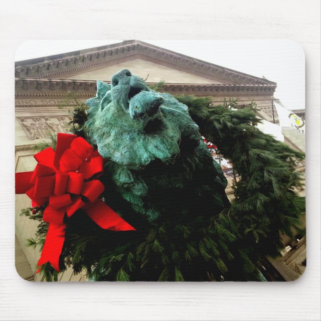 North Lion at the Art Institute of Chicago Mouse Pad (Front)