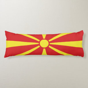 North Macedonia Flag Body Cushion
