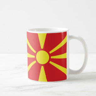 North Macedonia Flag Ceramic Mug
