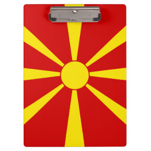North Macedonia flag Clipboard