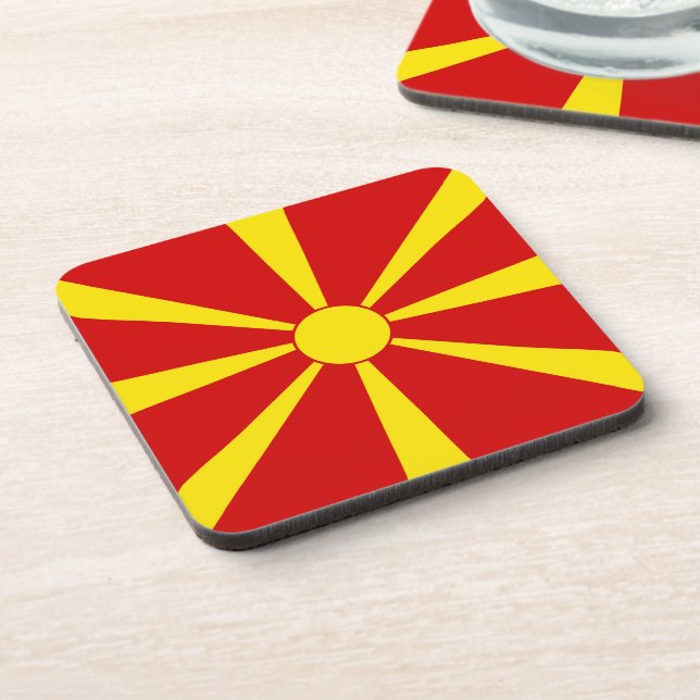 North Macedonia flag Coaster (Left Side)