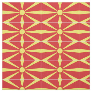 North Macedonia Flag Fabric