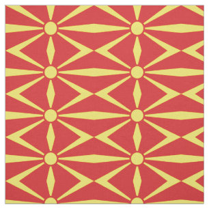 North Macedonia Flag Fabric