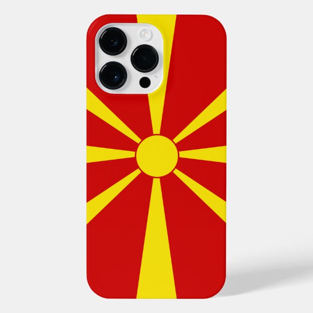 North Macedonia flag iPhone Case (Back)