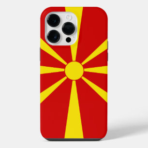 North Macedonia flag iPhone 14 Pro Max Case