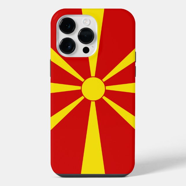 North Macedonia flag iPhone Case (Back)