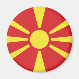 North Macedonia Flag Magnet