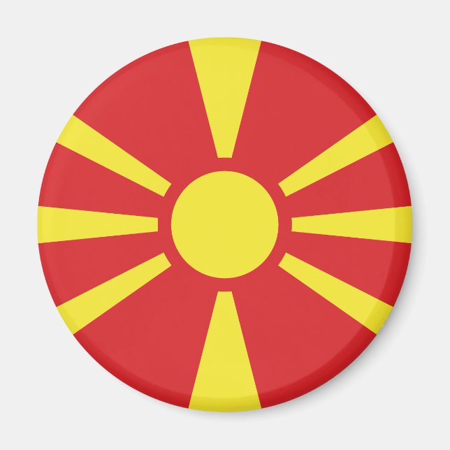 North Macedonia Flag Magnet (Front)
