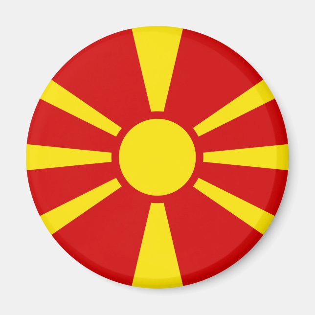 North Macedonia Flag Magnet (Front)