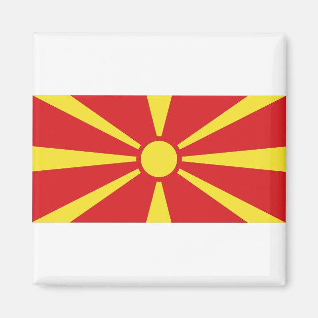 North Macedonia Flag Magnet (Front)