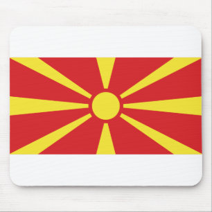 North Macedonia Flag Mouse Pad