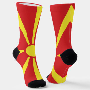 North Macedonia flag Socks