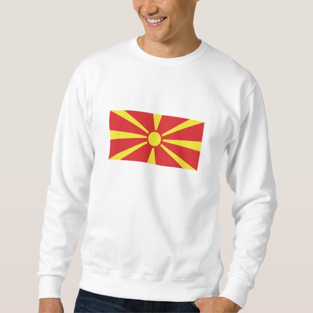 North Macedonia Flag Sweatshirt (Front)