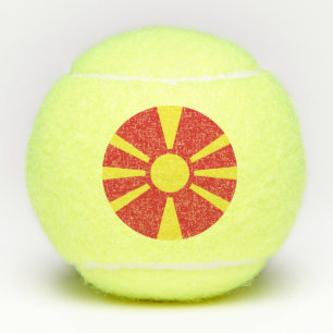North Macedonia Flag Tennis Balls