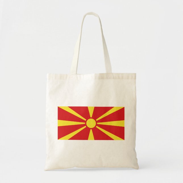 North Macedonia Flag Tote Bag (Front)