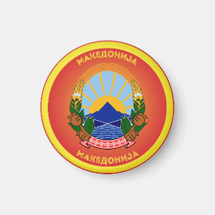 North Macedonia Heritage Emblem Magnet