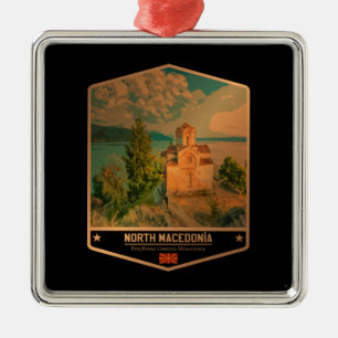 North Macedonia Metal Tree Decoration