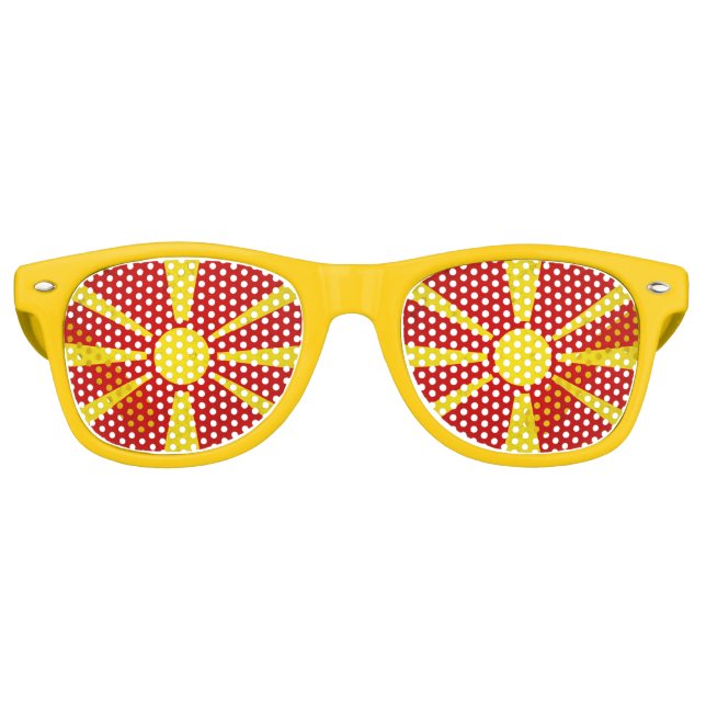 North Macedonia Retro Sunglasses (Front)