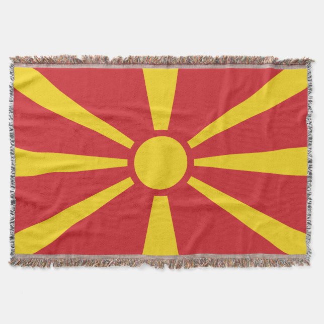North Macedonia Throw Blanket (Front)