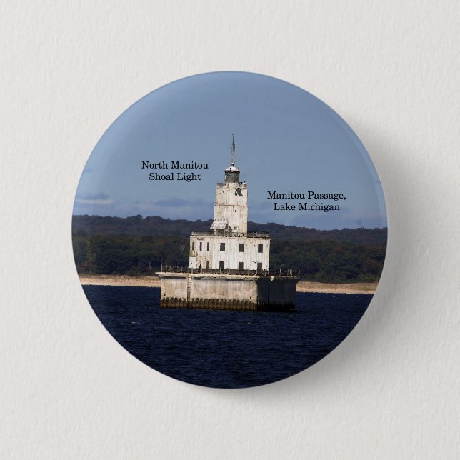 North Manitou Shoal Light button (Front)