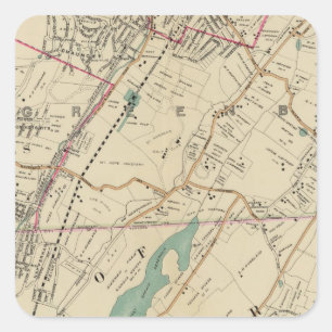 North New York City 5 Square Sticker