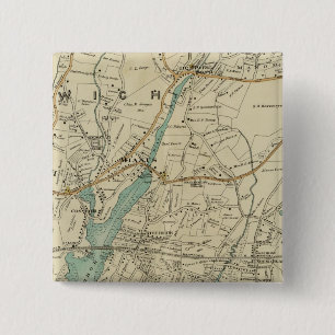 North New York City 7 15 Cm Square Badge