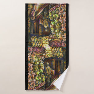 North of the Circus Bath Towel