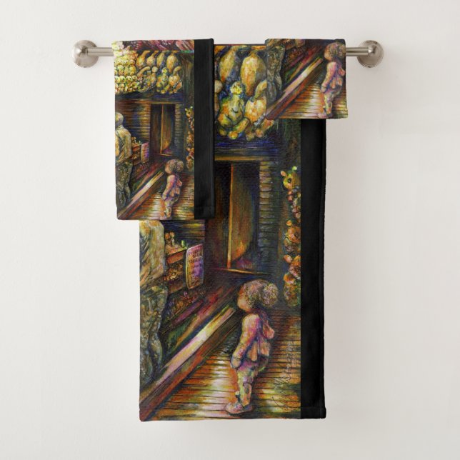 North of the Circus Bath Towel Set (Insitu)