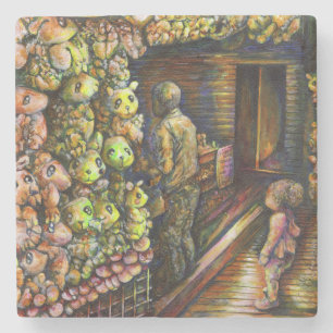 North of the Circus Stone Coaster