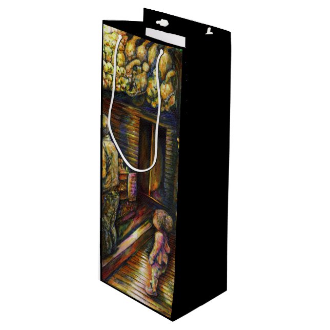 North of the Circus Wine Gift Bag (Front Angled)