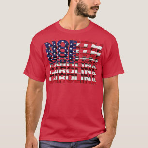 North olina Flip Text effect T-Shirt