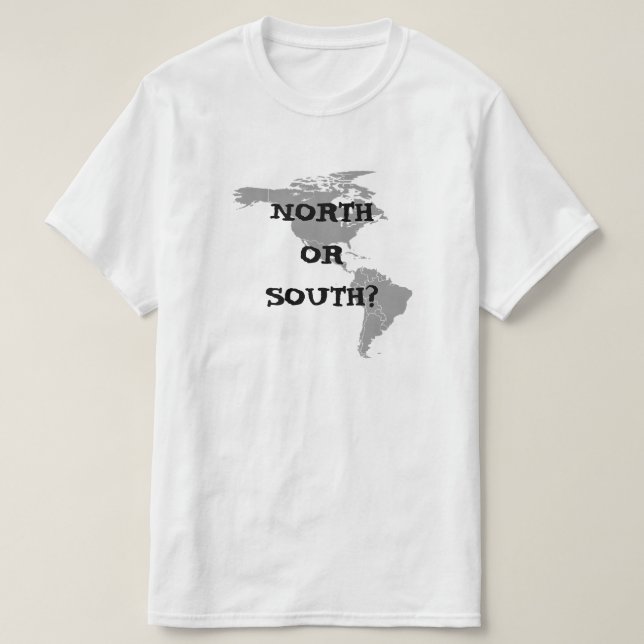 North or South - centred T-Shirt (Design Front)