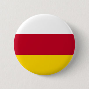 North Ossetia Flag 6 Cm Round Badge