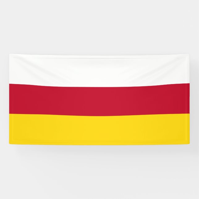 North Ossetia Flag Banner (Horizontal)
