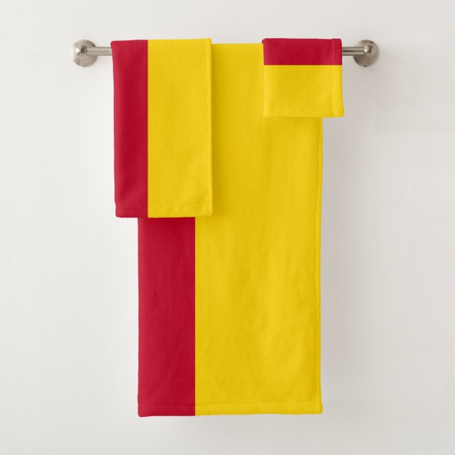North Ossetia Flag Bath Towel Set (Insitu)