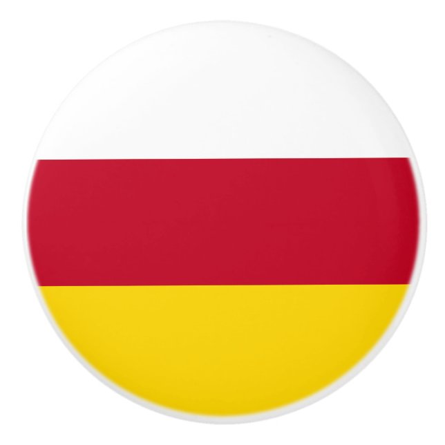 North Ossetia Flag Ceramic Knob (Front)