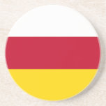North Ossetia Flag Coaster<br><div class="desc">Patriotic flag of North Ossetia Alania.</div>