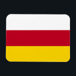 North Ossetia Flag Magnet<br><div class="desc">Patriotic flag of North Ossetia Alania.</div>