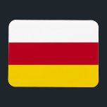 North Ossetia Flag Magnet<br><div class="desc">Patriotic flag of North Ossetia Alania.</div>