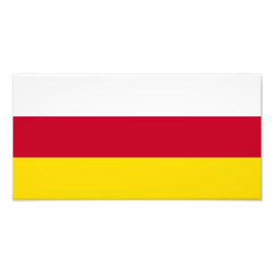 North Ossetia Flag Photo Print