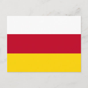 North Ossetia Flag Postcard