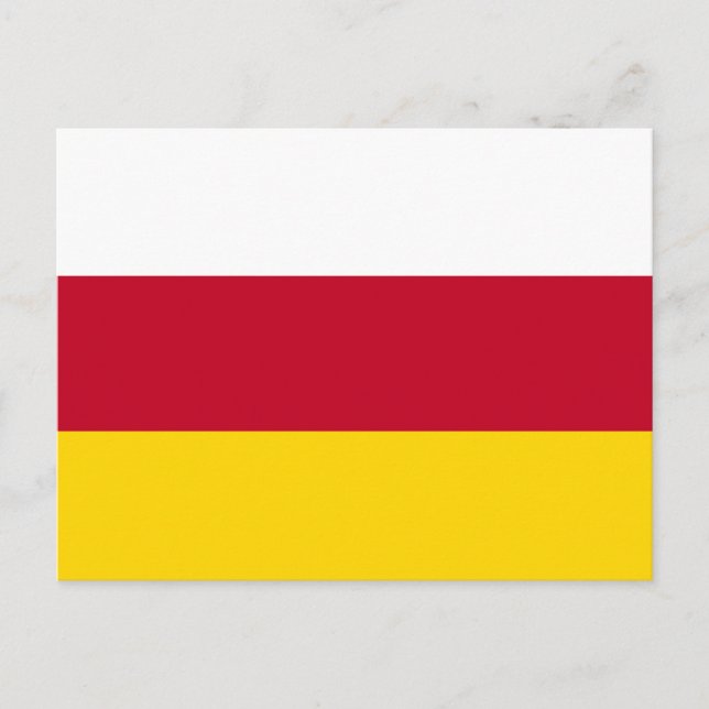 North Ossetia Flag Postcard (Front)
