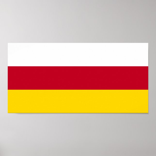 North Ossetia Flag Poster (Front)