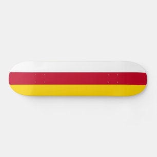 North Ossetia Flag Skateboard
